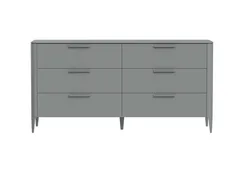 Комод Type 6 ящиков ширина 170 см (серый)