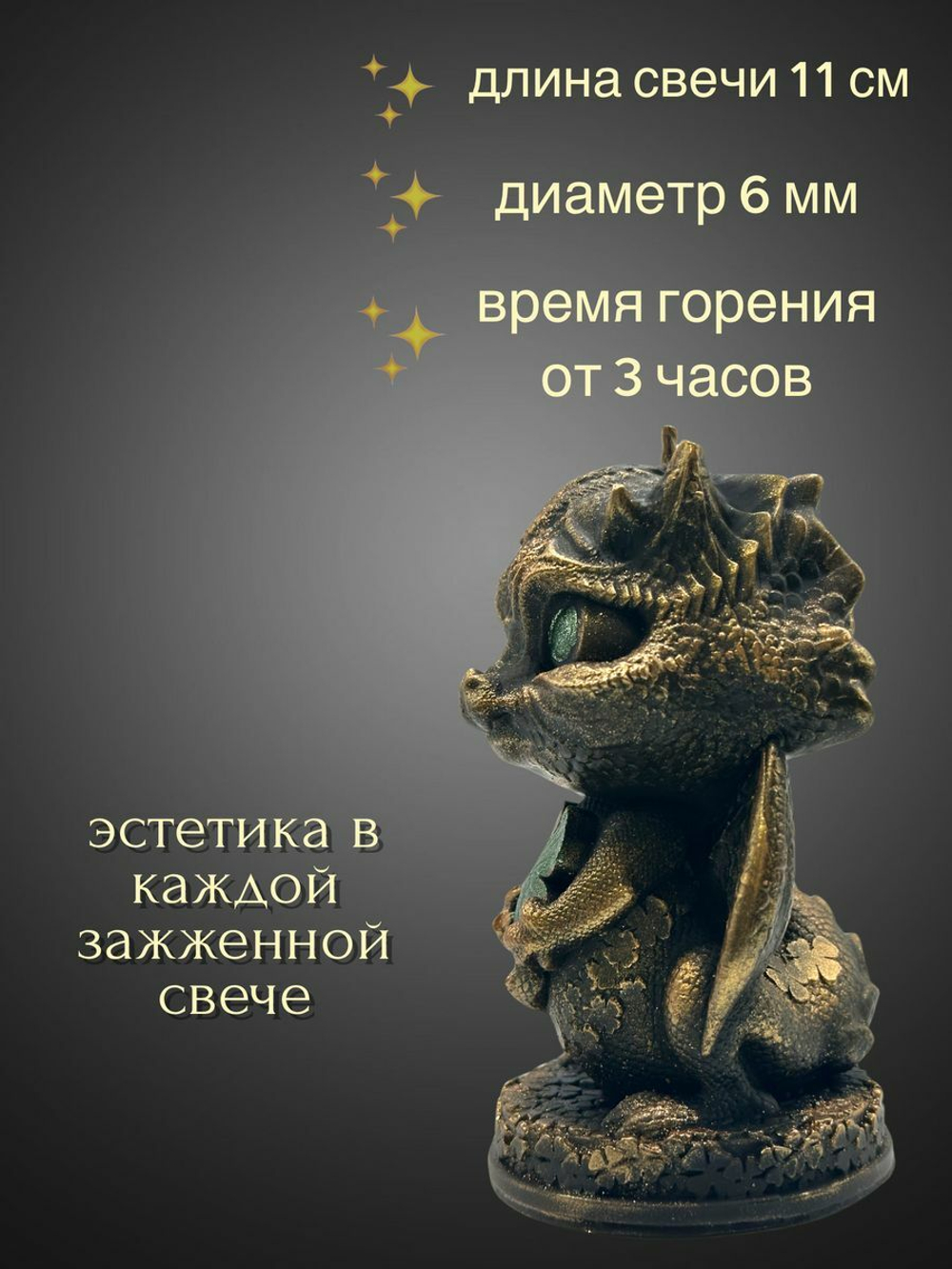 Свеча Талисман Дракончик Удачи