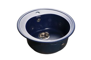GRANFEST Мойка мрамор RONDO GF-R--510  D=510мм  синий   арт.GF-