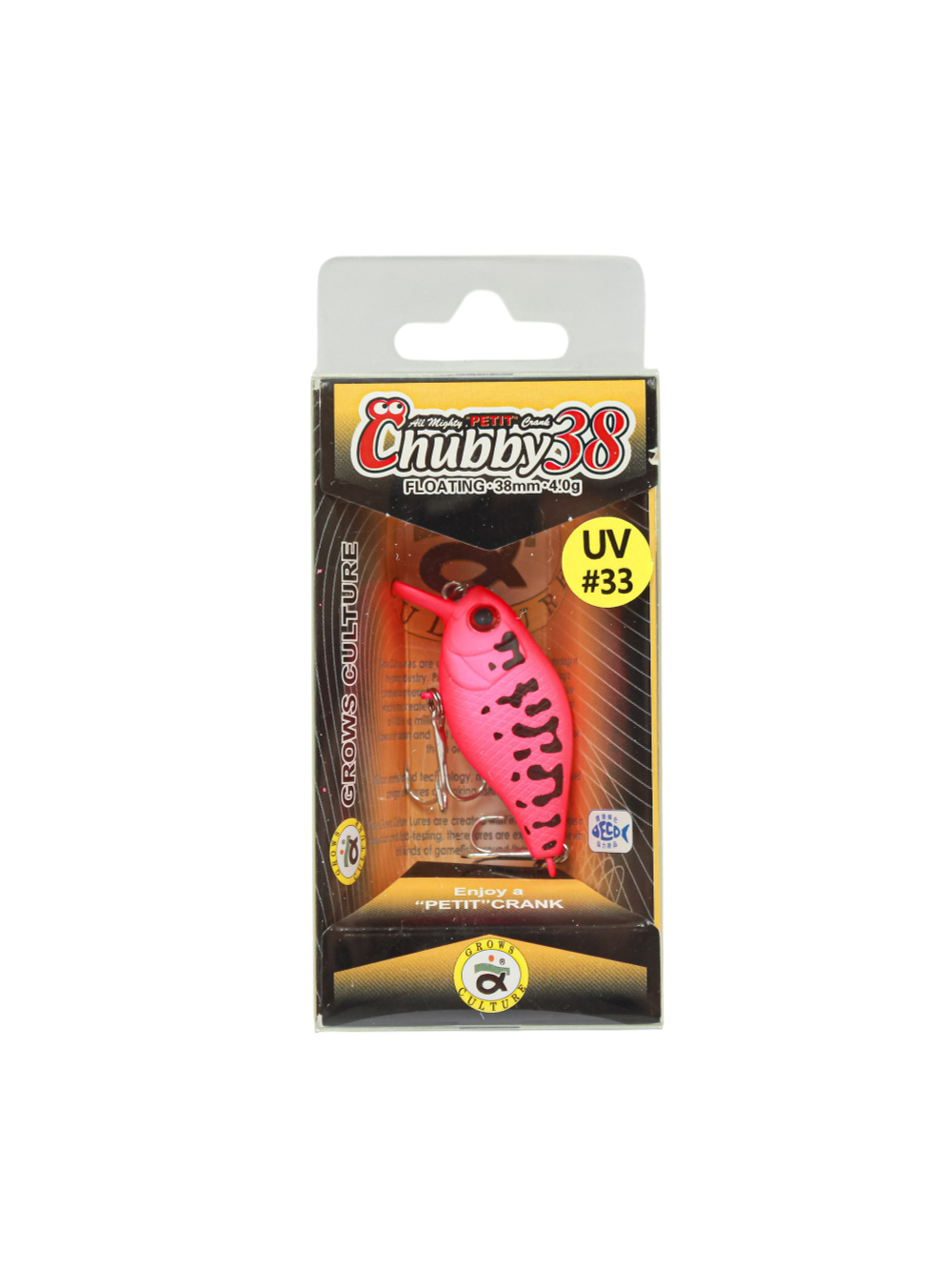 Воблер Крэнк Chubby 38F 38 мм 4 г цвет 33 Pink Coach