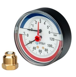 Термоманометры аксиальные Stout SIM-1005