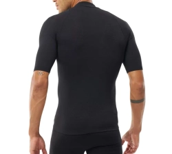 Мужская теннисная футболка Compressport Trial Racing Postural SS Top - black