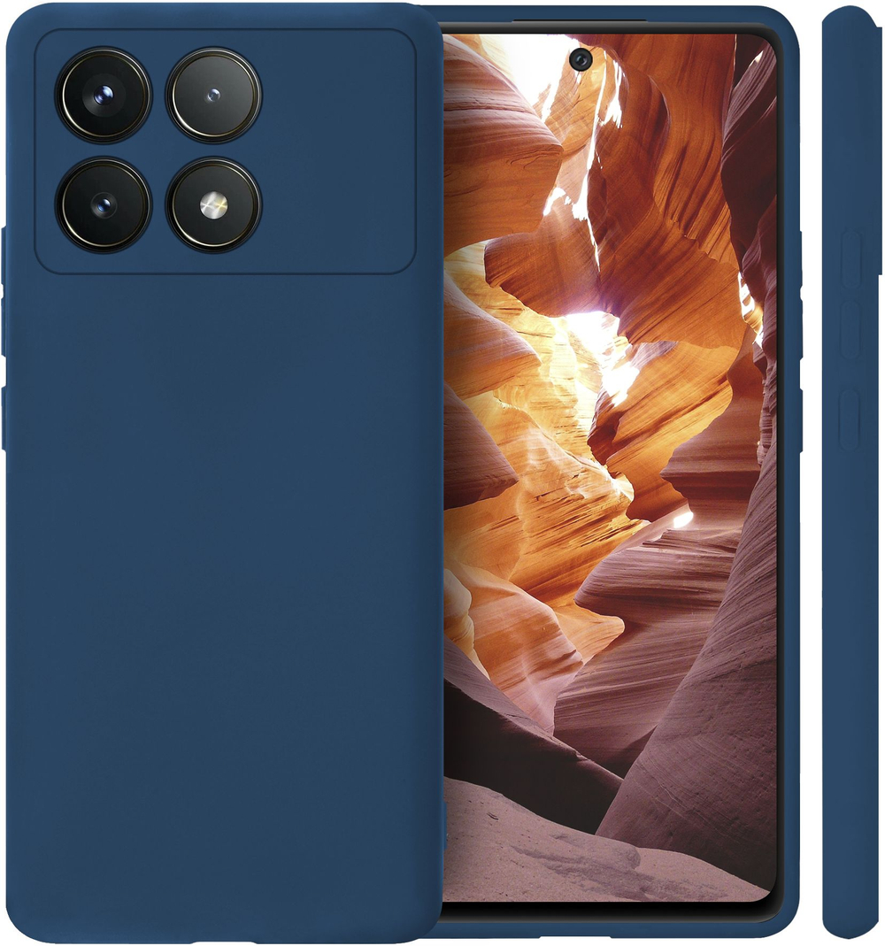 Мягкий Soft Touch чехол из силикона для XIAOMI POCO F6 PRO / REDMI K70 &70 PRO с бархатной подкладкой