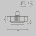 Встраиваемый светильник Maytoni Technical Нео DL138-GU10-B