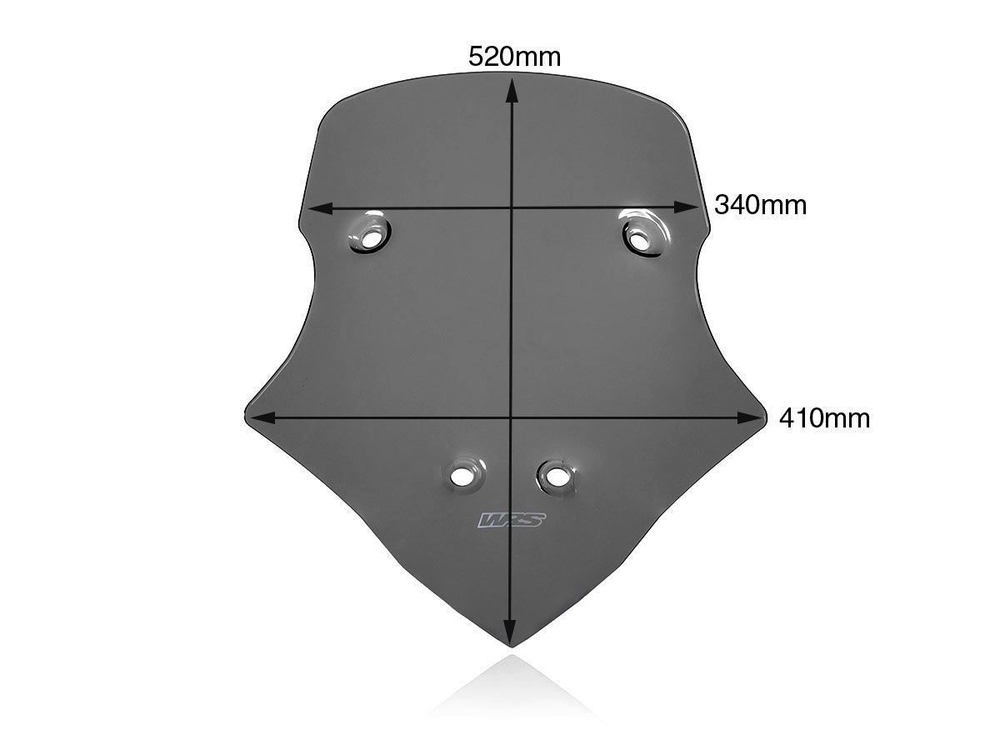 DU017FS WRS TOURING DARK SMOKE WINDSCREEN (MTS V4)