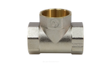 Тройник латунь никель Ду 40 (1 1/2") ВР/ВР 9007 ГОСТ 32585-2013 Aquasfera 9007-05