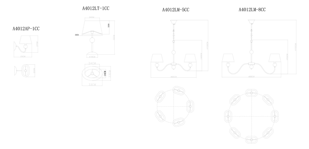 Люстра подвесная Arte Lamp Turandot A4012LM-5CC