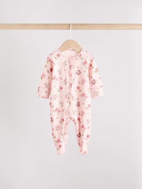 Комбинезон / Cлип для малышей Next AW2-294, 3 шт., Розовый, Молочный