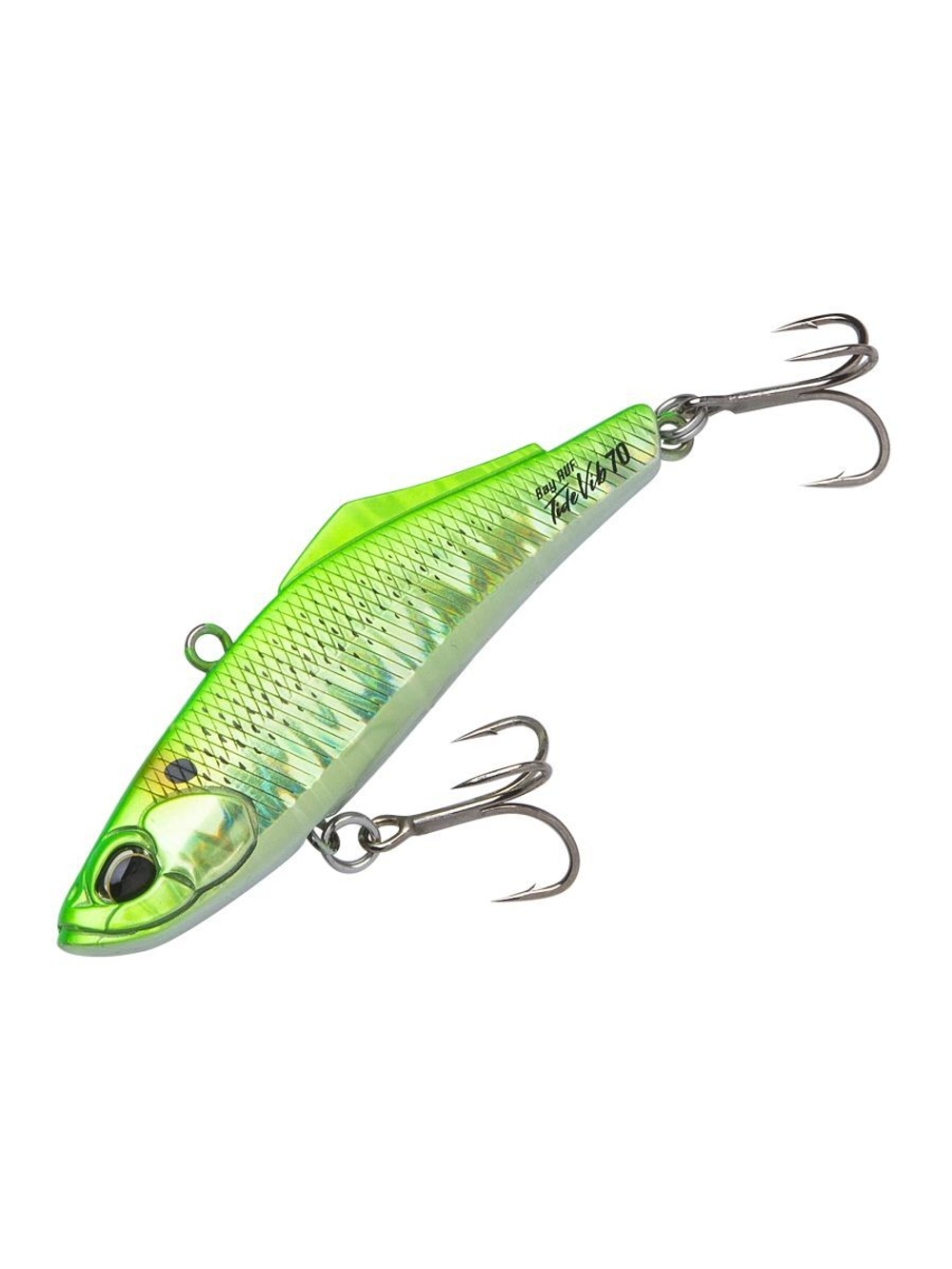 Воблер DUO Bay Ruf Tide Vib 80, CEA0737 Lime Head Clear Gigo, 80 мм, 25 г, тонущий, виб