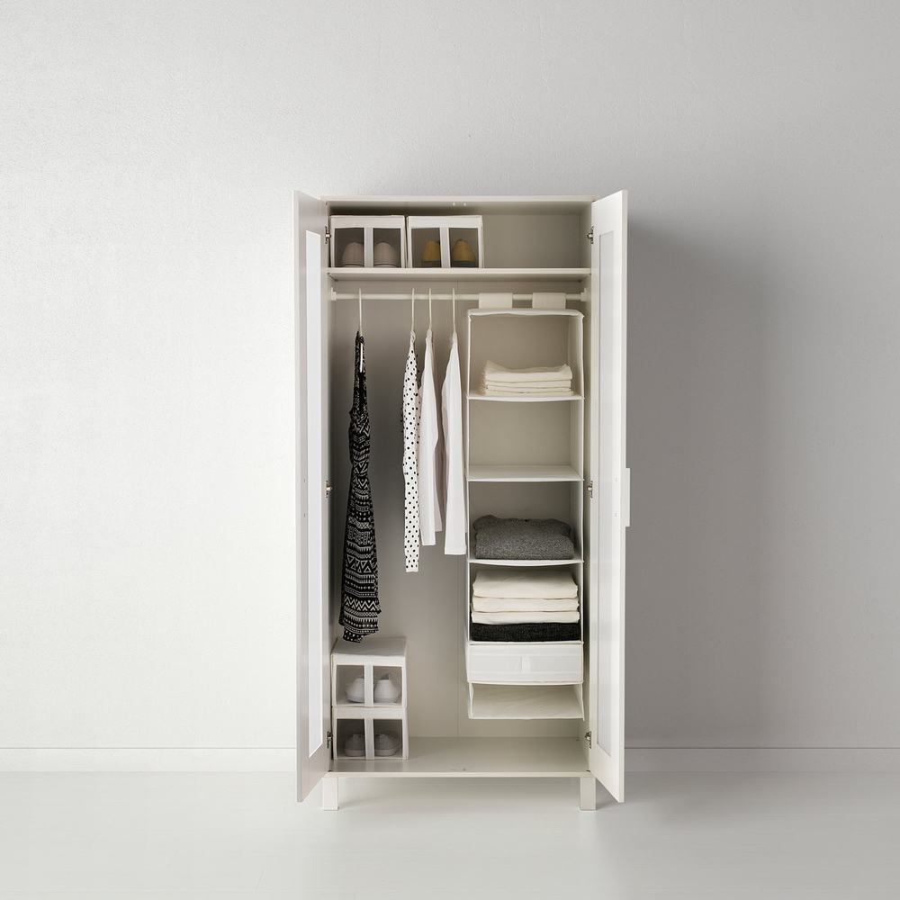 IKEA SKUBB  (ИКЕА СКУББ)  -  Подвесной модуль, 6 секций - белый 35х45х125 см