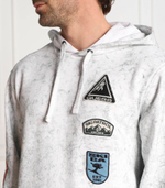 Худи heavy finch washd patches GUESS - белый(M3RQ03 KA1B0)