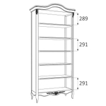 Книжный шкаф S137H