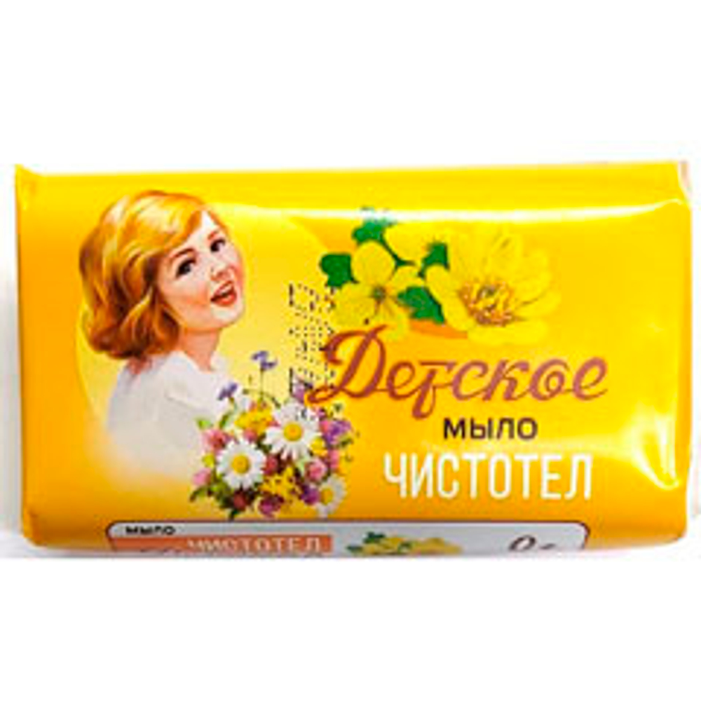 Детское мыло "ЧИСТОТЕЛ" (0+) 90г