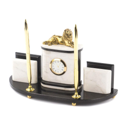 Мини-набор "Лев" мрамор змеевик 295х100х160 мм 2600 гр. R119396