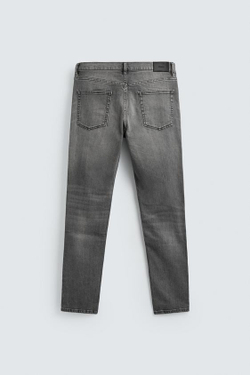 ZARA БАЗОВЫЕ ДЖИНСЫ SLIM FIT, СВЕТЛО-СЕРЫЙ