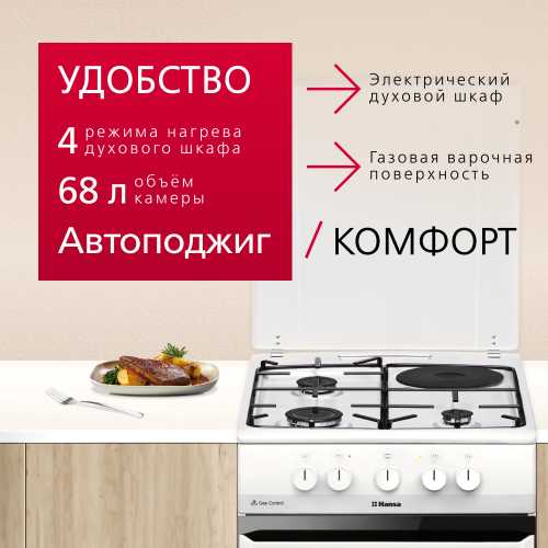 Комбинировання плита Hansa FCMW54000H