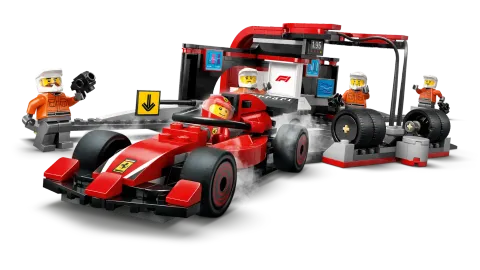 Конструктор LEGO City 60443 Пит-стоп Формулы-1 Ferrari с командой