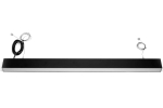 Светильник LED линейный СЛИМФЛЕШ VS310 54W-7250Lm 5000К Опал IP40 с БАП на 3ч чёрный 1230х66х65мм