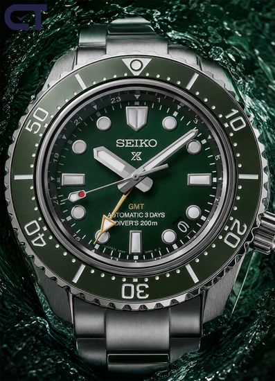 Seiko SPB381J1 Prospex Sea мужские наручные часы — 1968 Heritage Diver’s GMT в цвете Marine Green