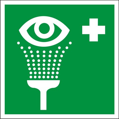 Знак "Пункт обработки глаз"