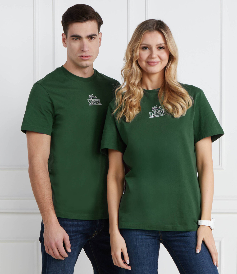 Футболка Lacoste - темно-зеленый(TH1147)