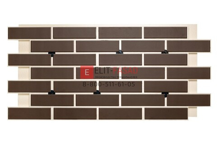 Клинкерная фасадная термопанель ЭППС Paradyz Natural Brown 1150x540