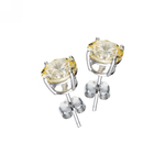 Серьги пусеты Light Yellow S