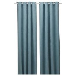 Комплект штор IKEA BIRTNA (БИРТНА), Темно-бирюзовый, 145x250 см, 2 шт