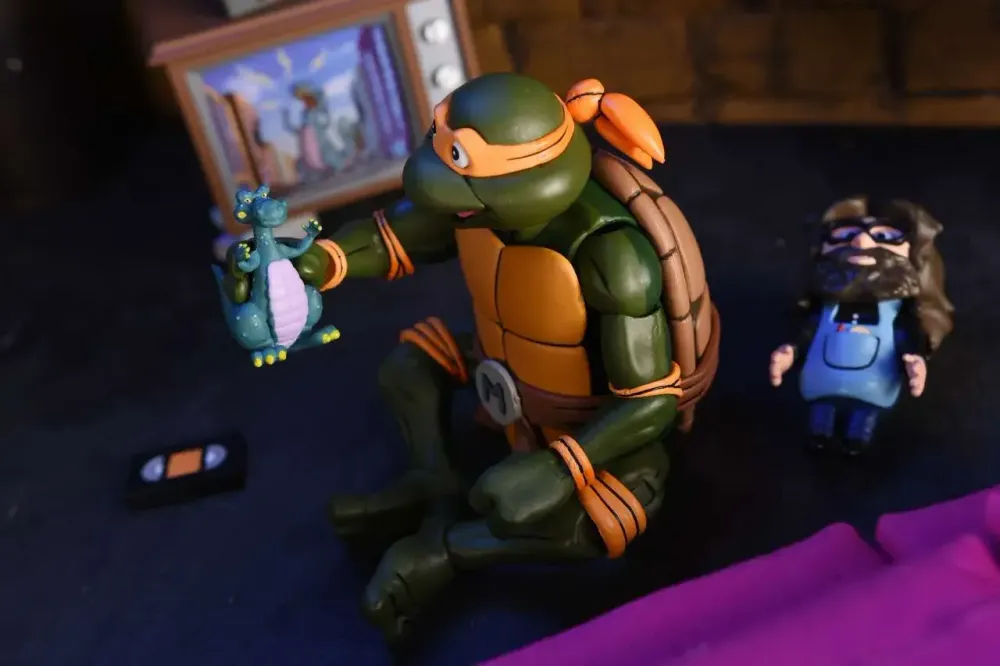 Фигурка Neca Teenage Mutant Ninja Turtles Cartoon Ultimate Michelangelo VHS