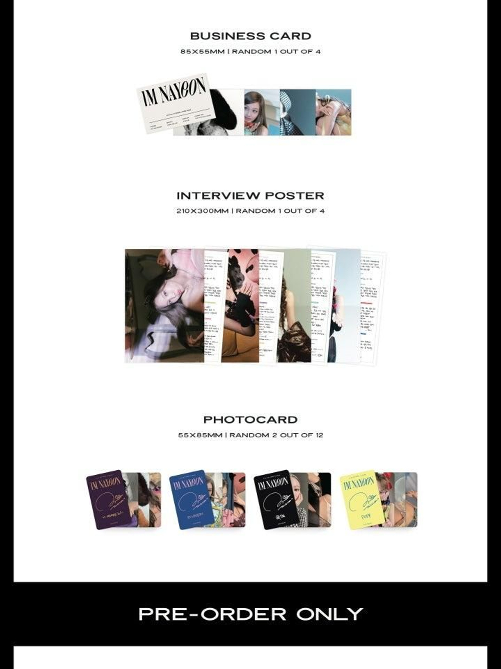 Альбом TWICE NAYEON - IM NAYEON 1st Mini Album 4 Version SET