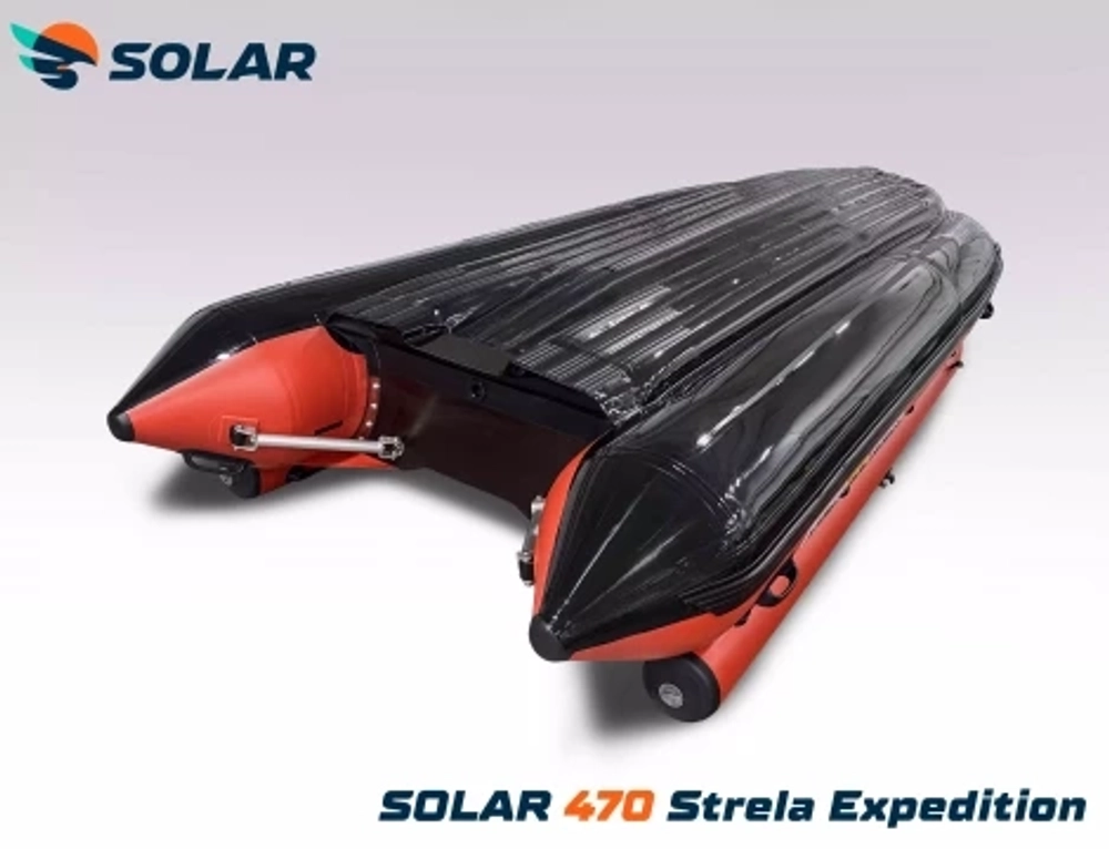 Лодка надувная моторная solar-470 strela jet tunnel (expedition)