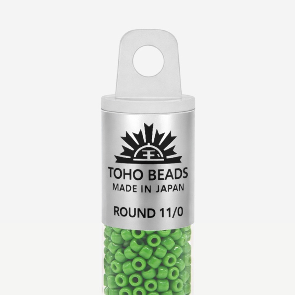 Японский бисер TOHO Round 11/0 (№47), непрозрачный глянцевый