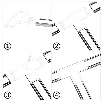 RL 06104 T-connector BK Reluce