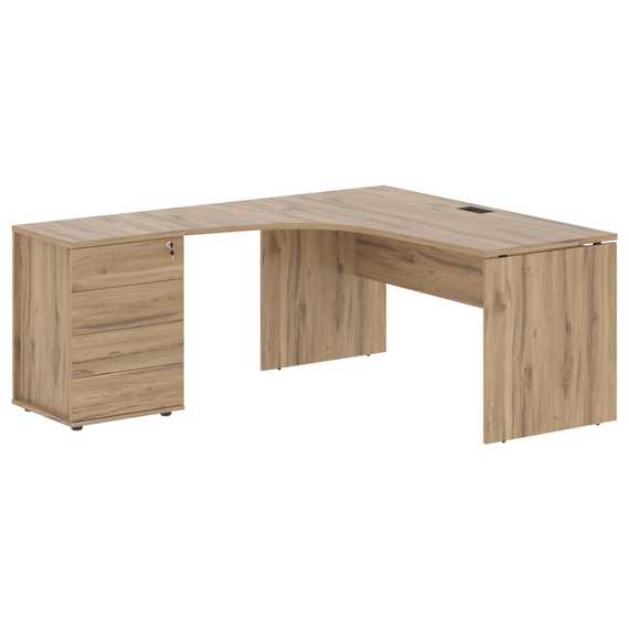 Стол эргономичный с тумбой EDCET 1518(L)  1560х1880х750 EDIS