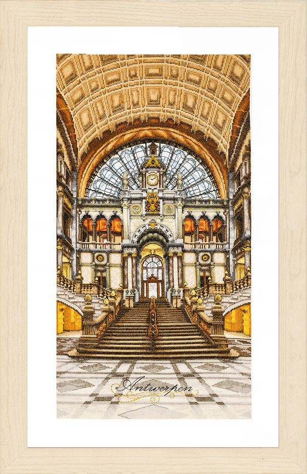 Набор для вышивания нитками Lanarte Gare centrale d'Anvers