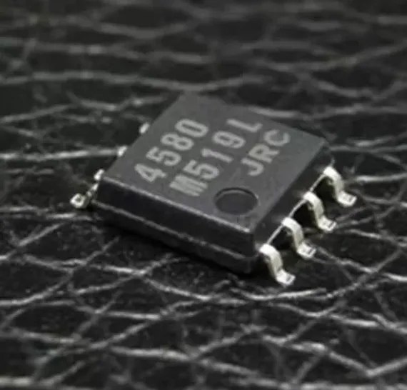 Микросхема JRC4580M (NJM4580M) / DMP8, Сдвоенный аудио операционный усилитель