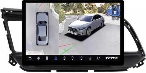 Магнитола для Hyundai Elantra 6 2018-2020 (штатная КЗВ) - Teyes CC3-2K-360 монитор 13" 2K QLED на Android 10, Быстрая, CarPlay, 4G SIM-слот, 4 камеры в комплекте