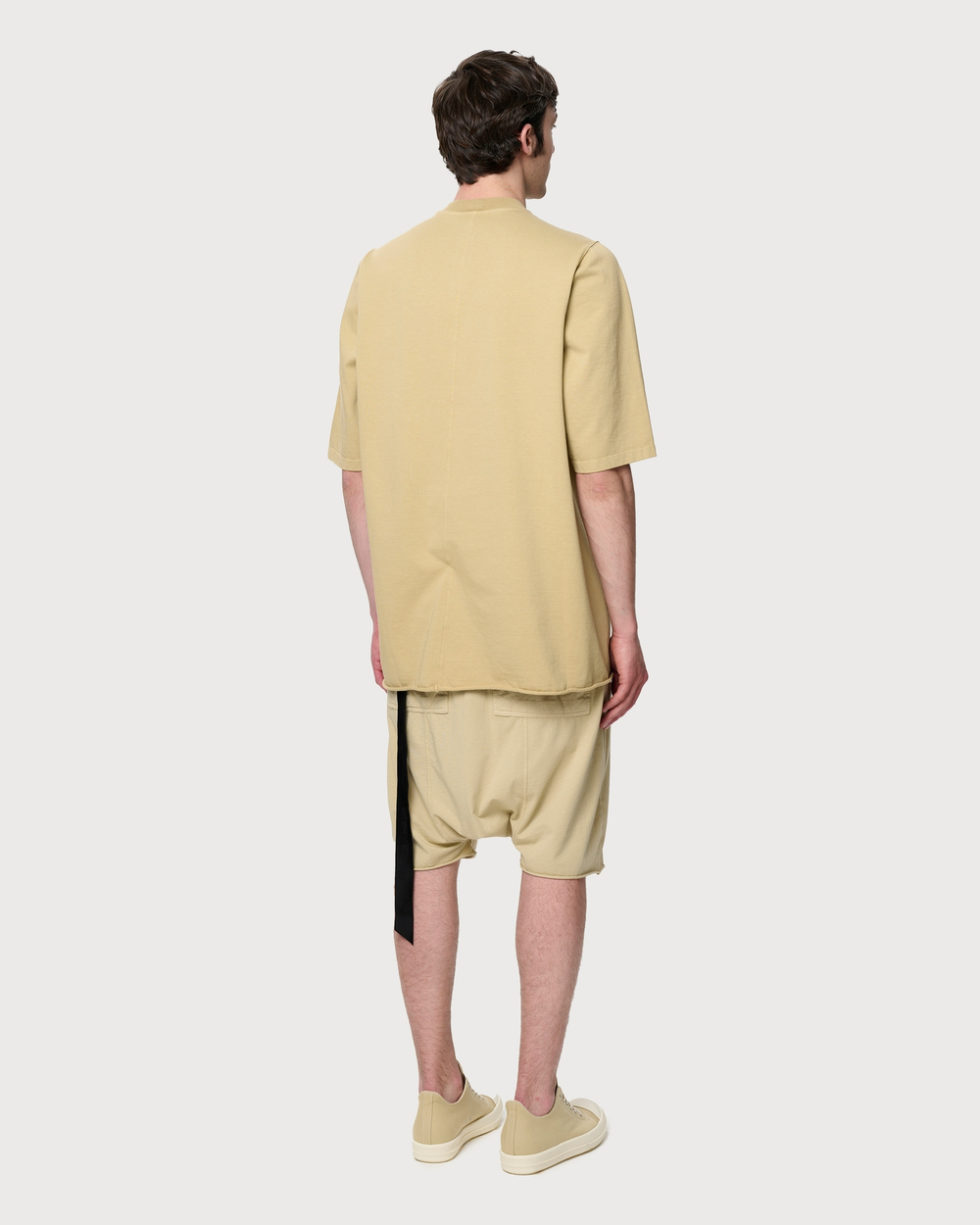 RICK OWENS DRKSHDW ФУТБОЛКА МУЖСКАЯ БЕЖЕВАЯ HOLLYWOOD JUMBO SS
