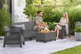 Keter Комплект мебели Сканди (Scandi Linea 3 Seater Set ) графит — фото 6