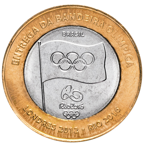 1 реал Вручение олимпийского флага 2016 год