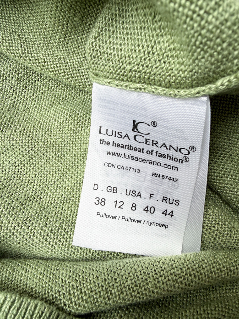 Льняной джемпер Luisa Cerano, S