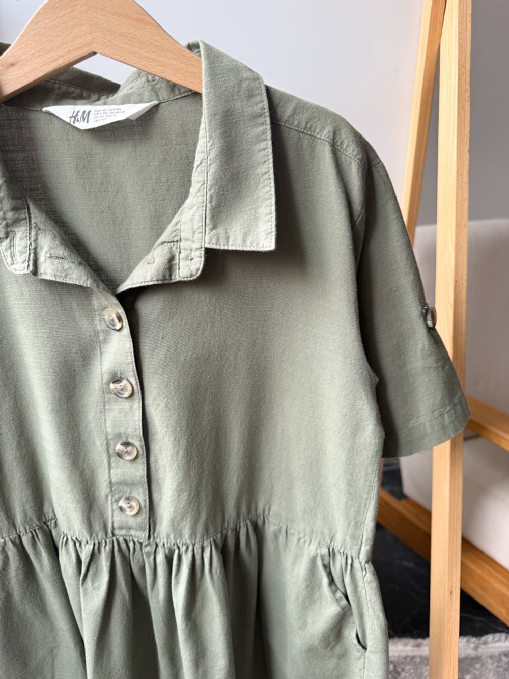 Хлопковое платье H&M, 140