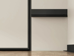 Микроплинтус L-образный черный муар алюминиевый Laconistiq Micro-L 26x16x2450 мм