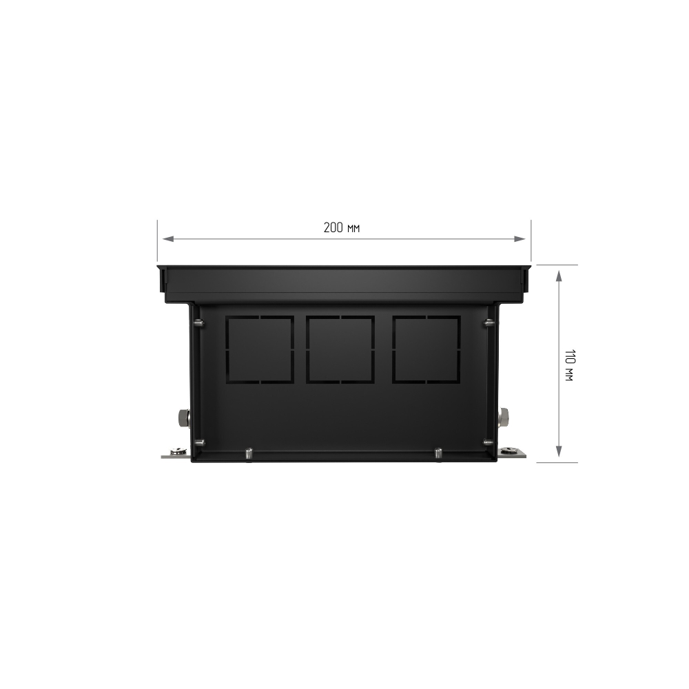 Конвектор внутрипольный Royal Thermo ATRIUM-110/200/1800-DG-U-BL