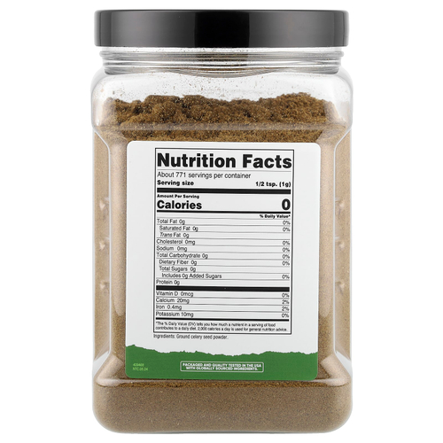Nutricost, Pantry, молотые семена сельдерея, 771 г (27,5 унции)