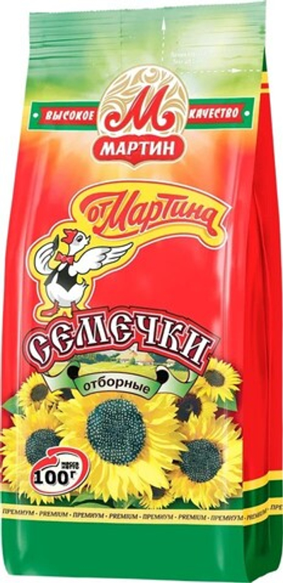 Семечки От Мартина черные Отборные PREMIUM, 100г