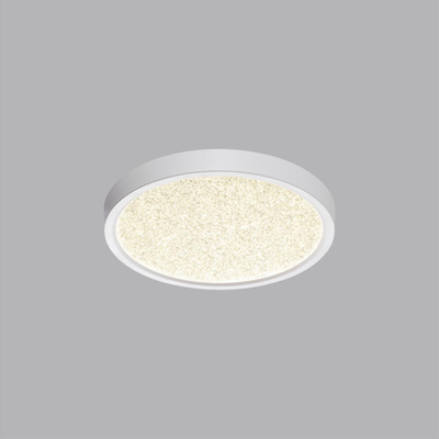 7661/18L MITRA LED SN 090 Светильник пластик/белый LED 18Вт 3000/4000K D230 IP40 OMEGA WHITE