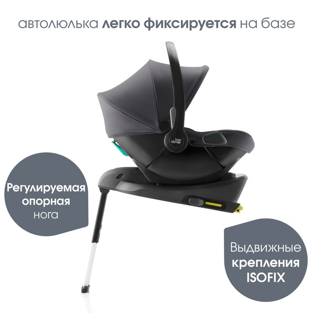 Детская коляска 3 в 1 Britax Roemer Smile 5Z Style и автокресло Baby-Safe Core Midnight Grey Harbor Blue