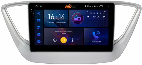 Магнитола для Hyundai Solaris 2 2017-2022, Solaris HS 2024+ - AIROC 2K RI-2011 Android 12, Быстрая, QLed+2K, CarPlay, SIM-слот