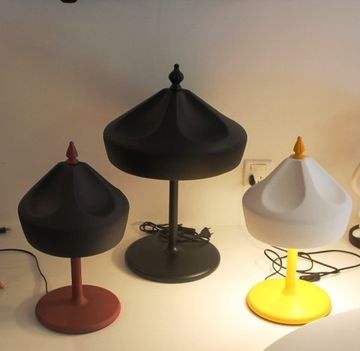 table lamp  Pleat Box ( brown )